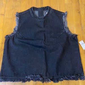 NWT Gap 1969 Sleeveless denim shirt